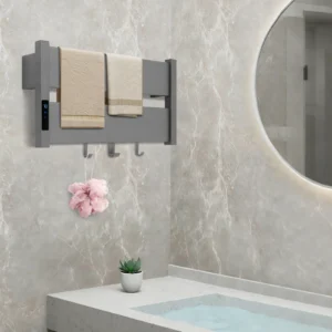 Electric towel warmer, Wall-Mounted Heated Towel Rack, Electric