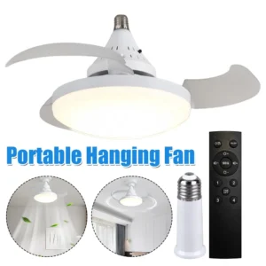 Energy Saving Invisible Leaf Fan LED Light Remote
