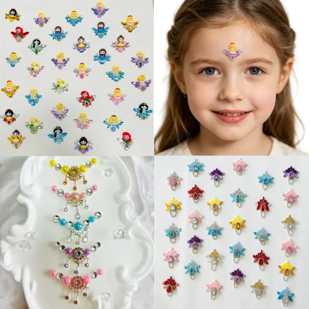 Festival Face Jewelrys Rhinestones Adhesive Crystal Face Gem