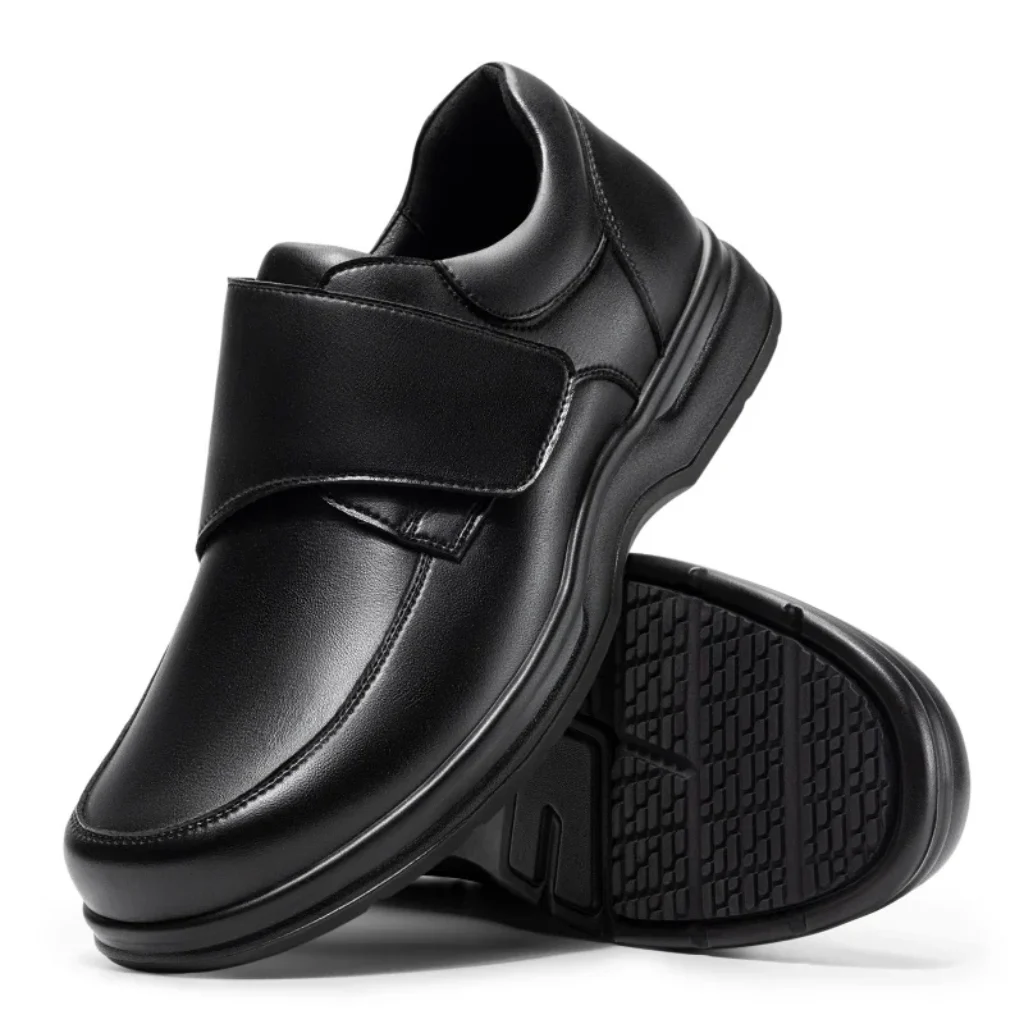 Fitville Wide Toe Box Men’S Business Leather Shoes