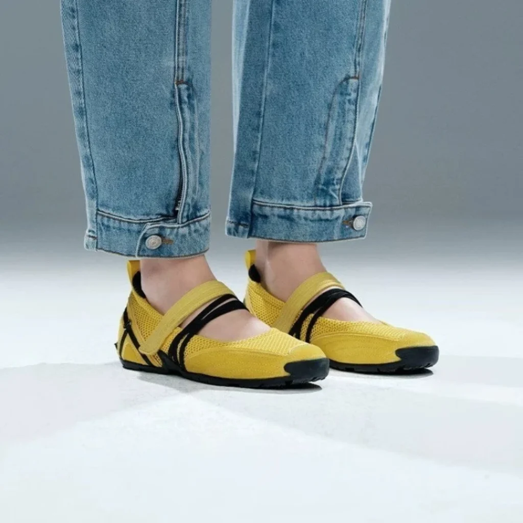 Flat-bottomed Square-toe Mesh Multi-color Low-cut Stylish Versatile Comfortable