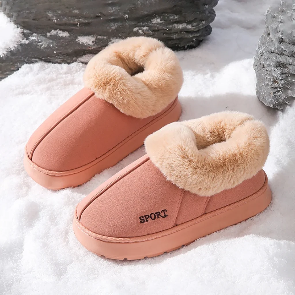 Fluffy Women’s Slippers Home Luxury Designer Ankle Boots