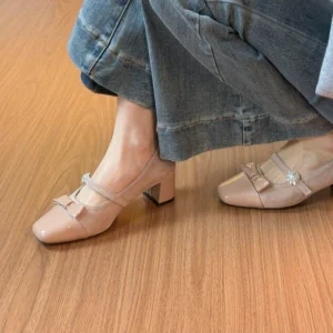 French Style Pointed-toe Short Boots 2026 Design, Thick