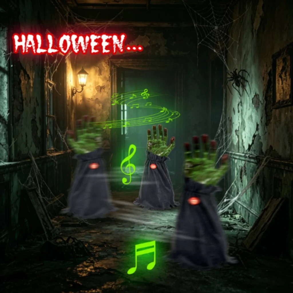 Ghost Hand Decoration Spooky Animated Hand Cloth Base
