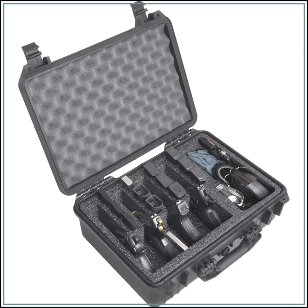 Heavy Duty Waterproof Case 4 Pistols & 33