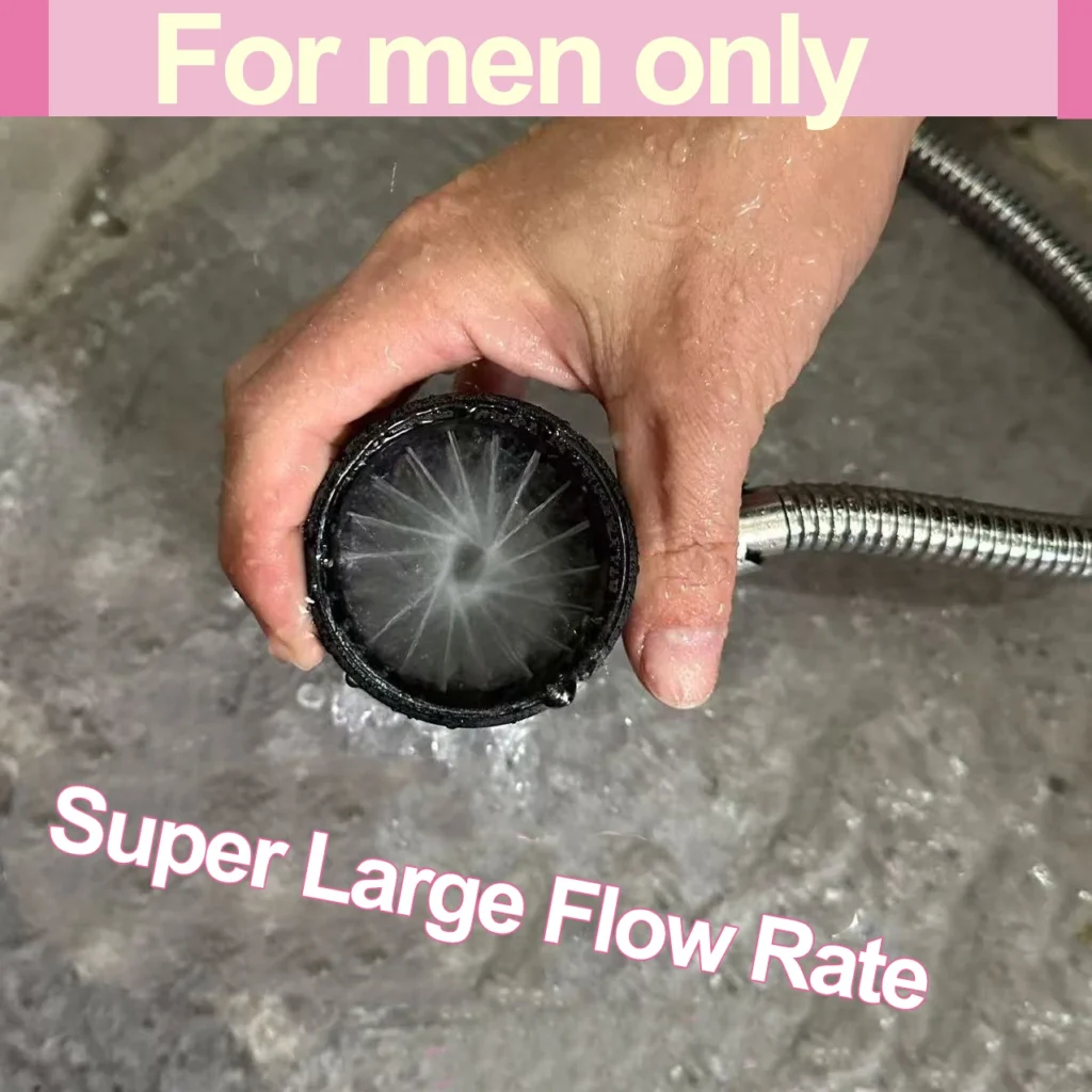 High Pressure Handheld Shower Head ,Flushing Cleaning Spiral