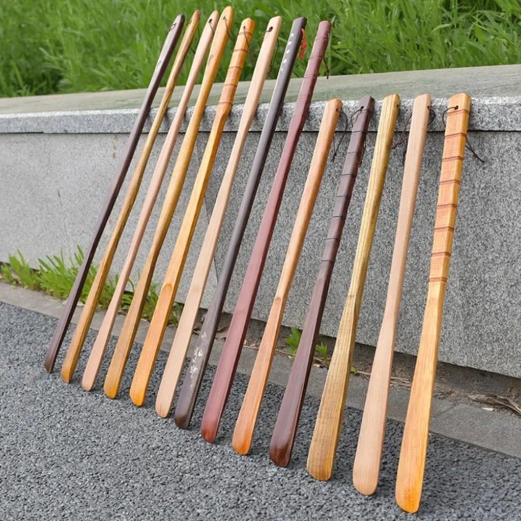 High Quality Wooden Shoe Horn Hanging Extra Long