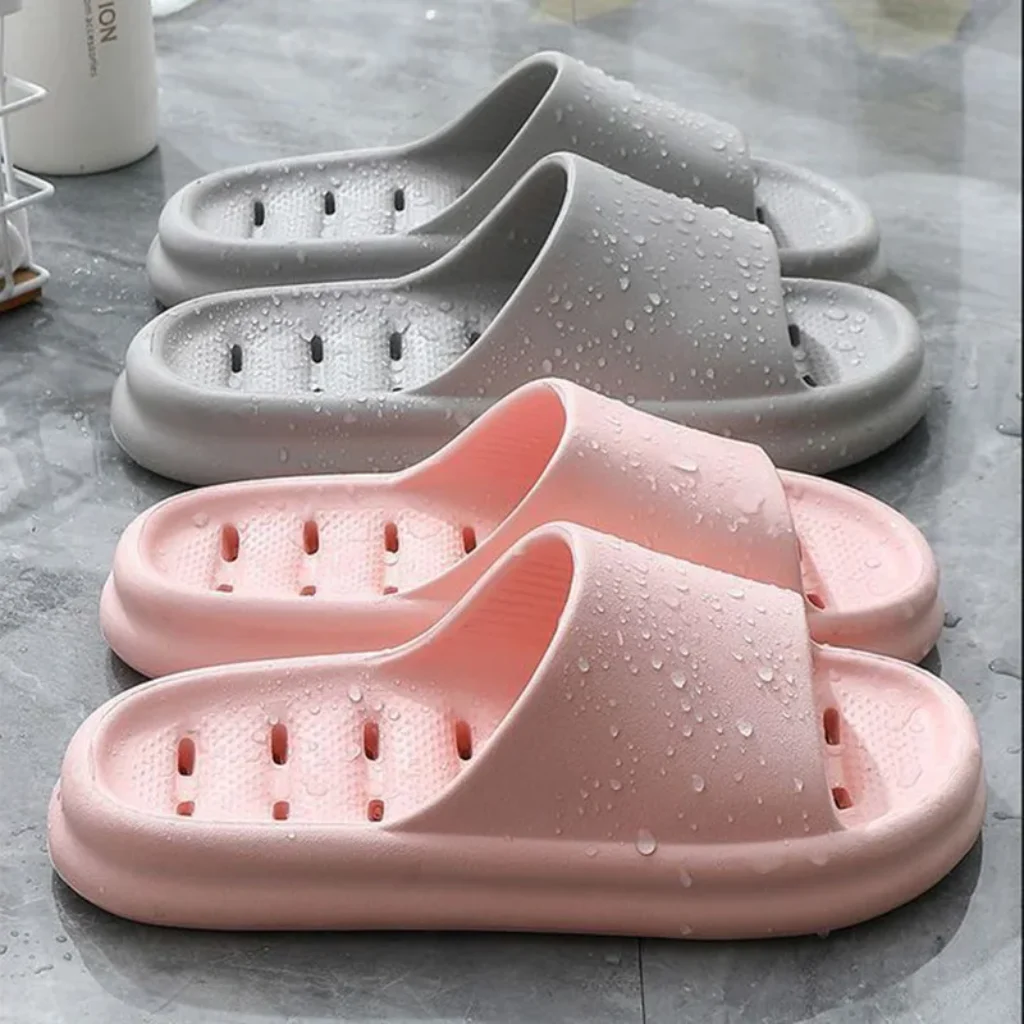 Hollow Out EVA Bathroom Shower Slippers Women Soft