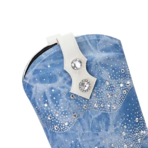 Internet Celebrity Rhinestone Denim Chelsea Boots 2026 Color