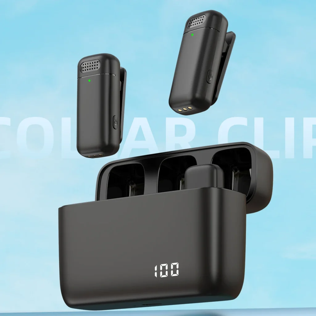 Lavalier Microphone 2.4G Wireless Microphones Portable Mini Noise
