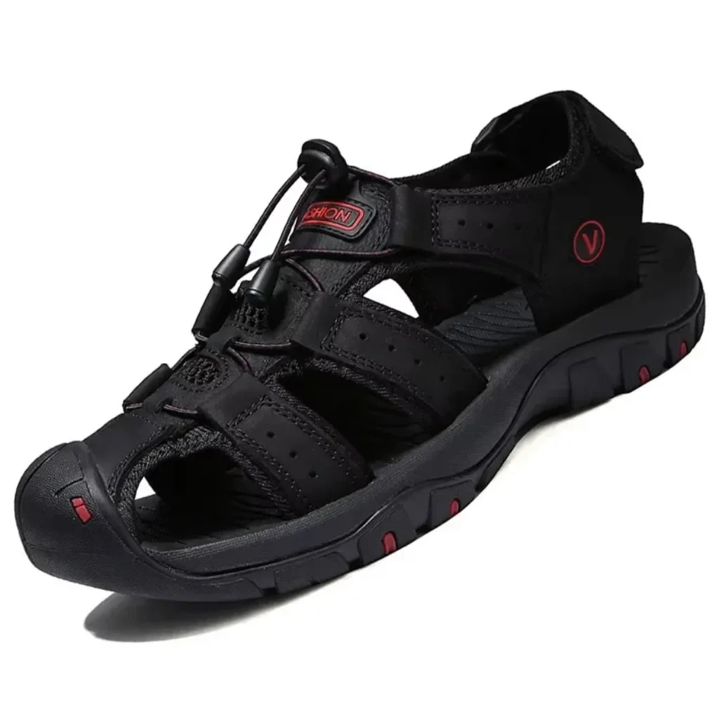 Leather Men Shoes Summer Large Size Men’s Sandals