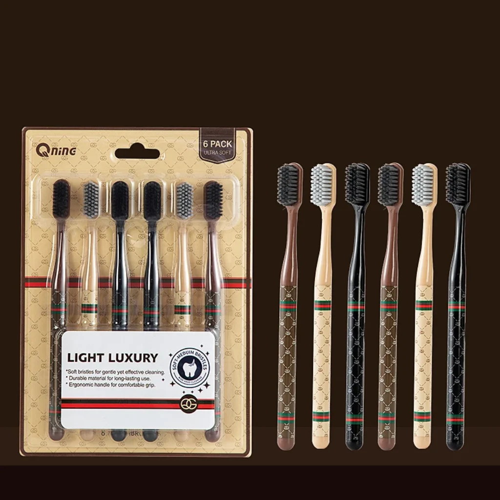 Light Luxury 6- Fine Thread Soft Fur Toothbrush