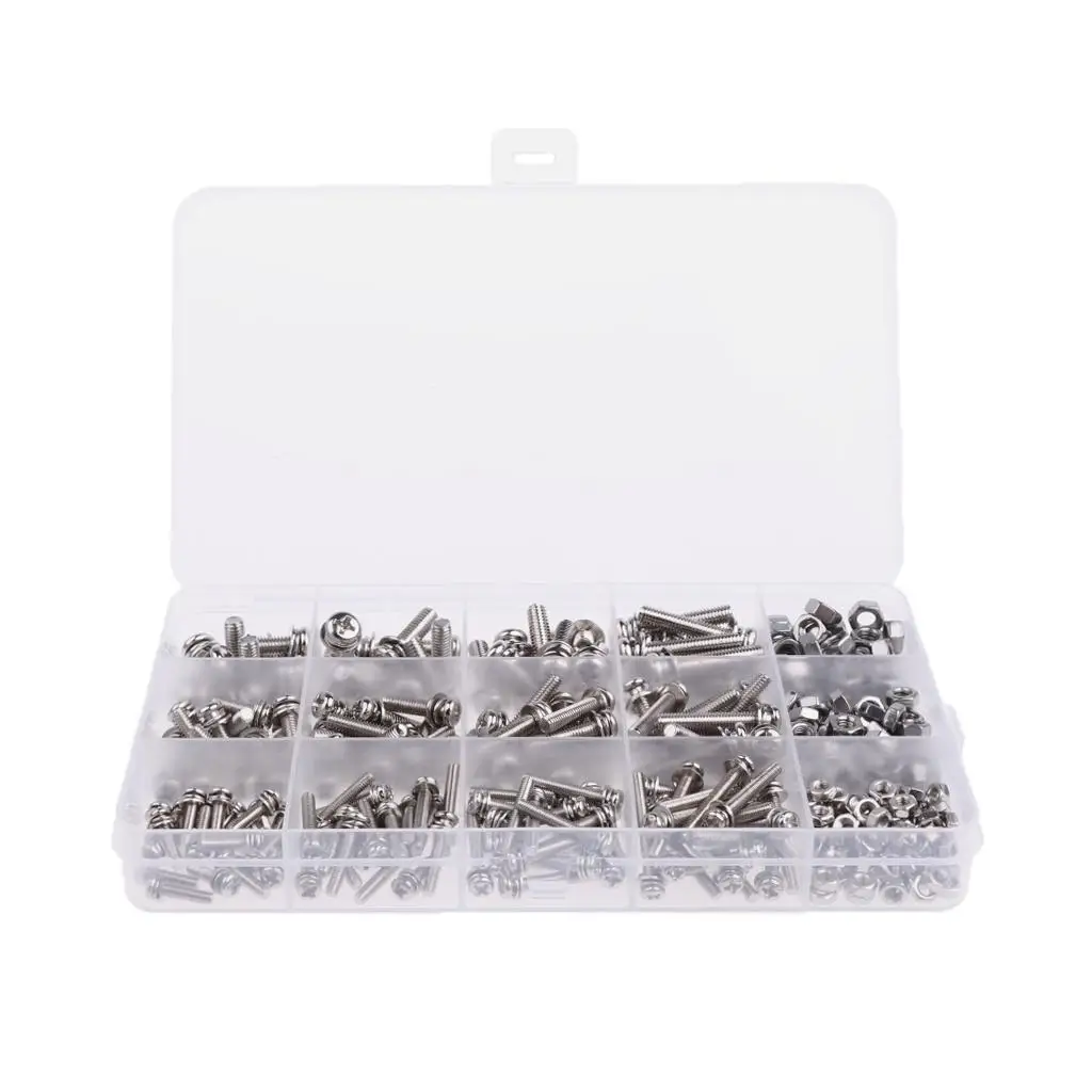 M3 M4 M5 Stainless Steel Bolts Screws Nuts