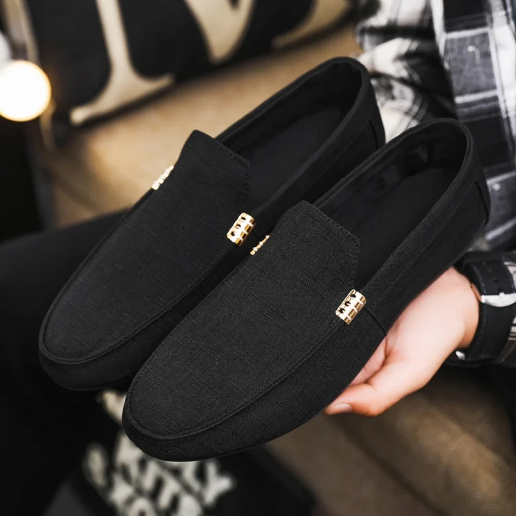 Men’s Simple Solid-Color Loafers, Comfortable, Soft, Versatile, Easy