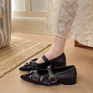 Metal Rivet Buckle Strap Soft Leather Casual Dressy