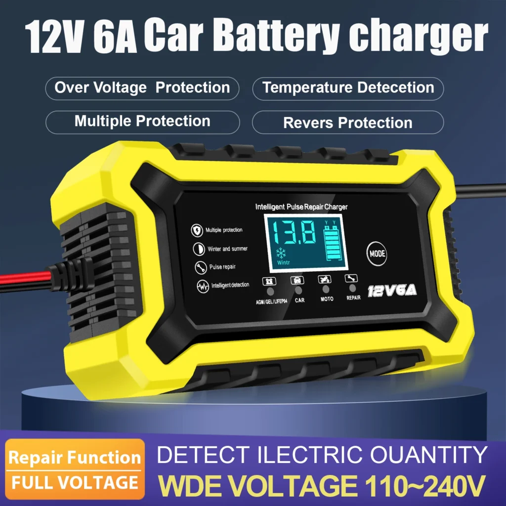Nc101 Car Battery Charger, Smart Battery Trickle Charger