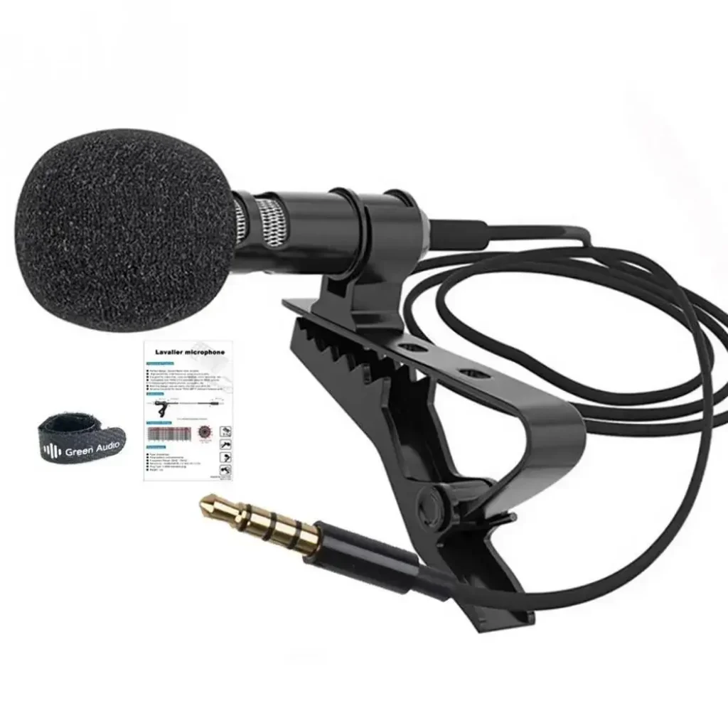 3.5mm Lapel Microphone Mini Black Clip Lapel Mic