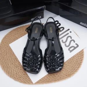 Brazilian Jelly Shoes 2025 Flat Bottom Woven Summer