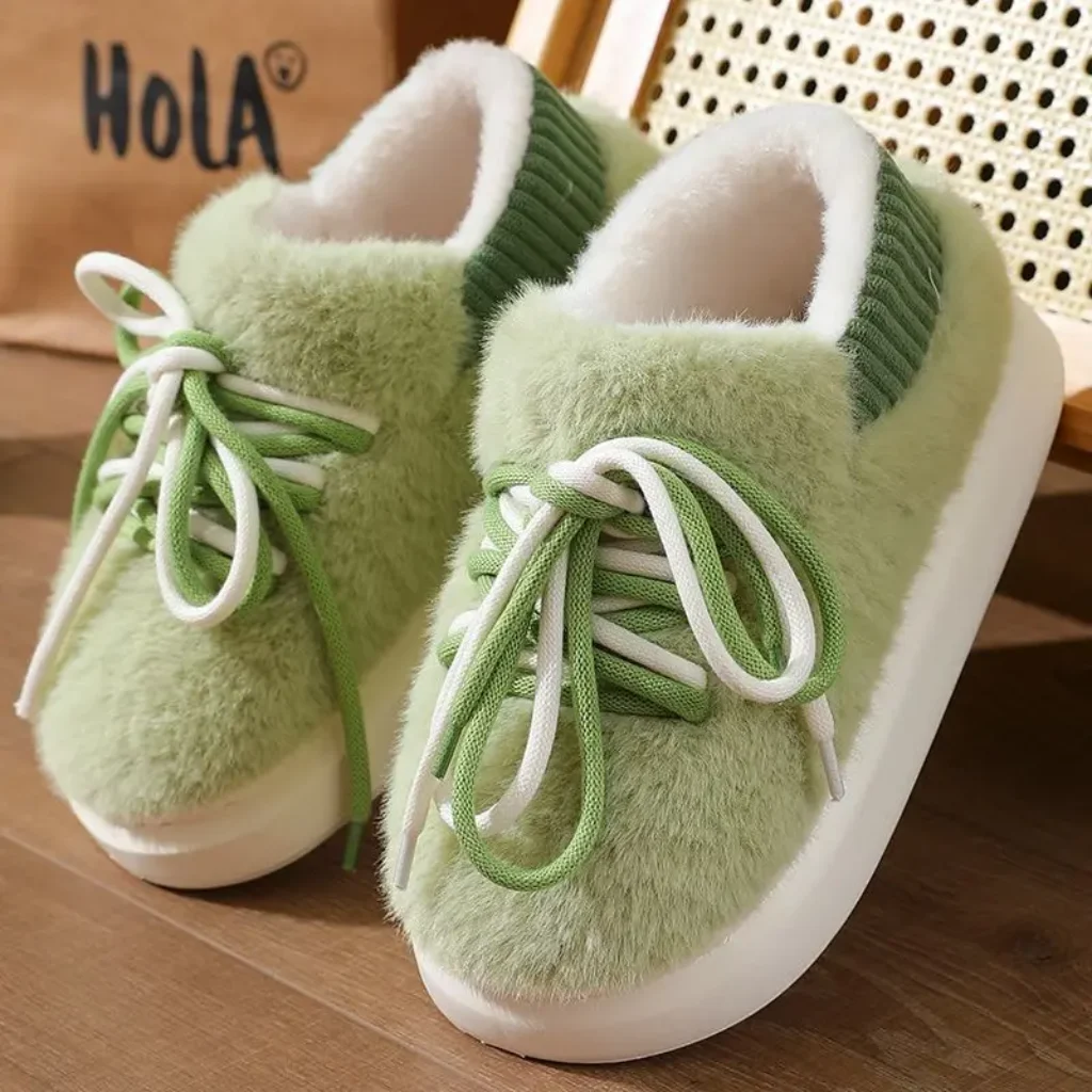 Stereoscopic Full Wrap Slippers Home Fluffy Cotton Shoes