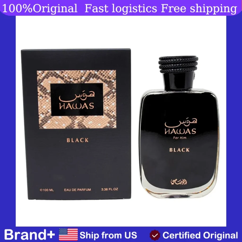 Original Arabic Perfume RASASI HAWAS BLACK Men Eau