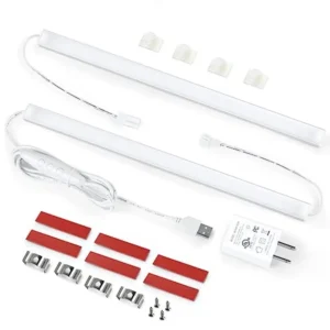 Plug Under Cabinet Light Kit Power Adapter, Dimmer,