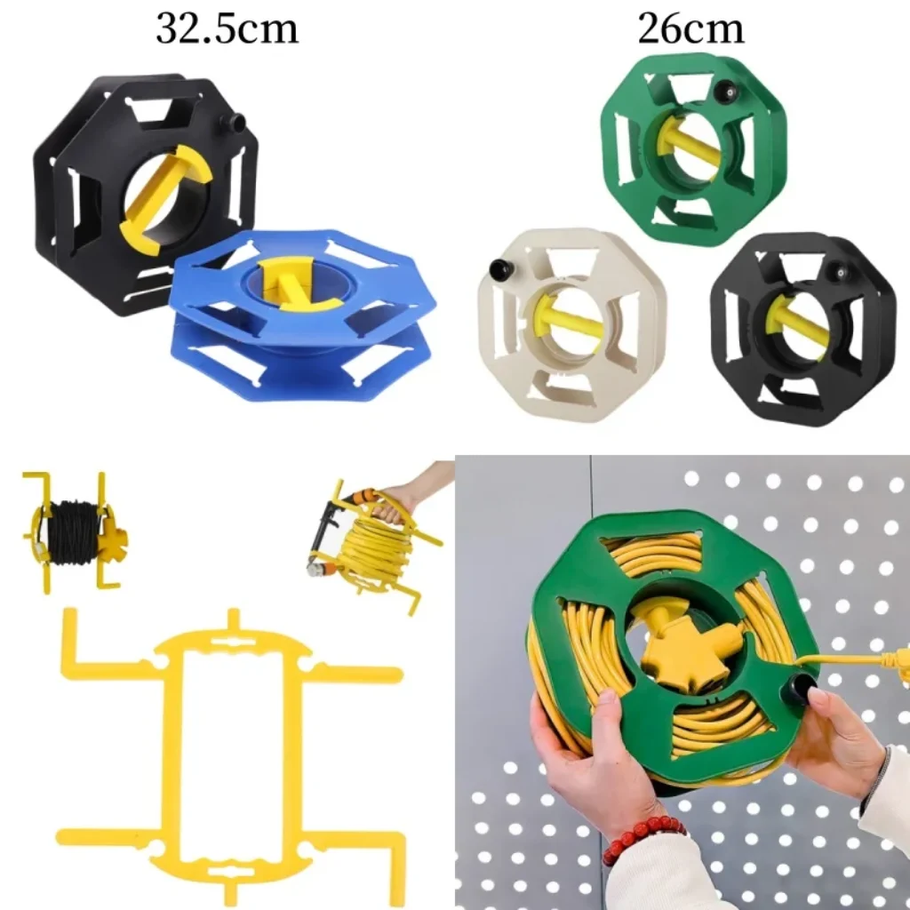 Portable Plastic Winding Reel Wire Storage Reel Closing