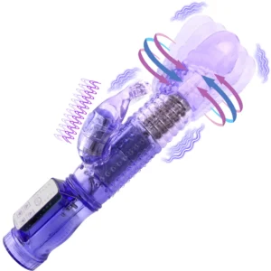 Rotation 12 Speed Rabbit Vibrators Realistic Dildo Clitoris