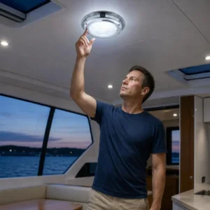 Round Flush Mount Overhead Light IP65 Waterproof Round