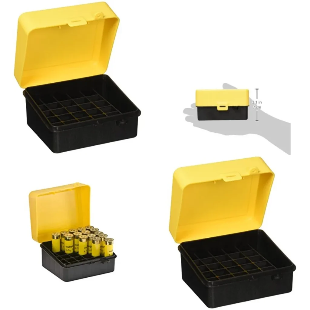 Shot Shell Case Durable Flip-Lid Plastic Case Convenient