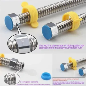 Silicone Gasket Plumbing Hose Corrugated Wrench Bathroom Heater