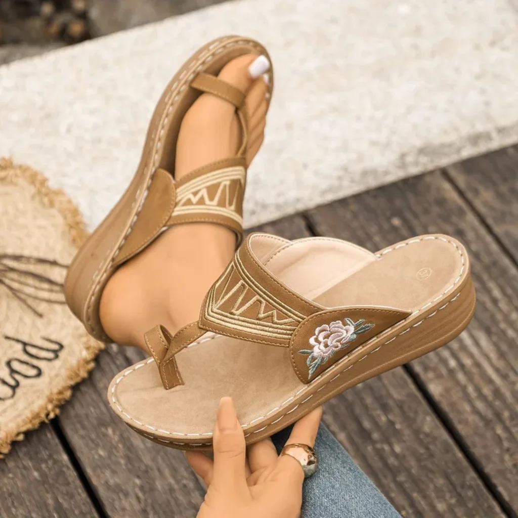 Slippers Women Summer Outer Wear Toe Slip Simple