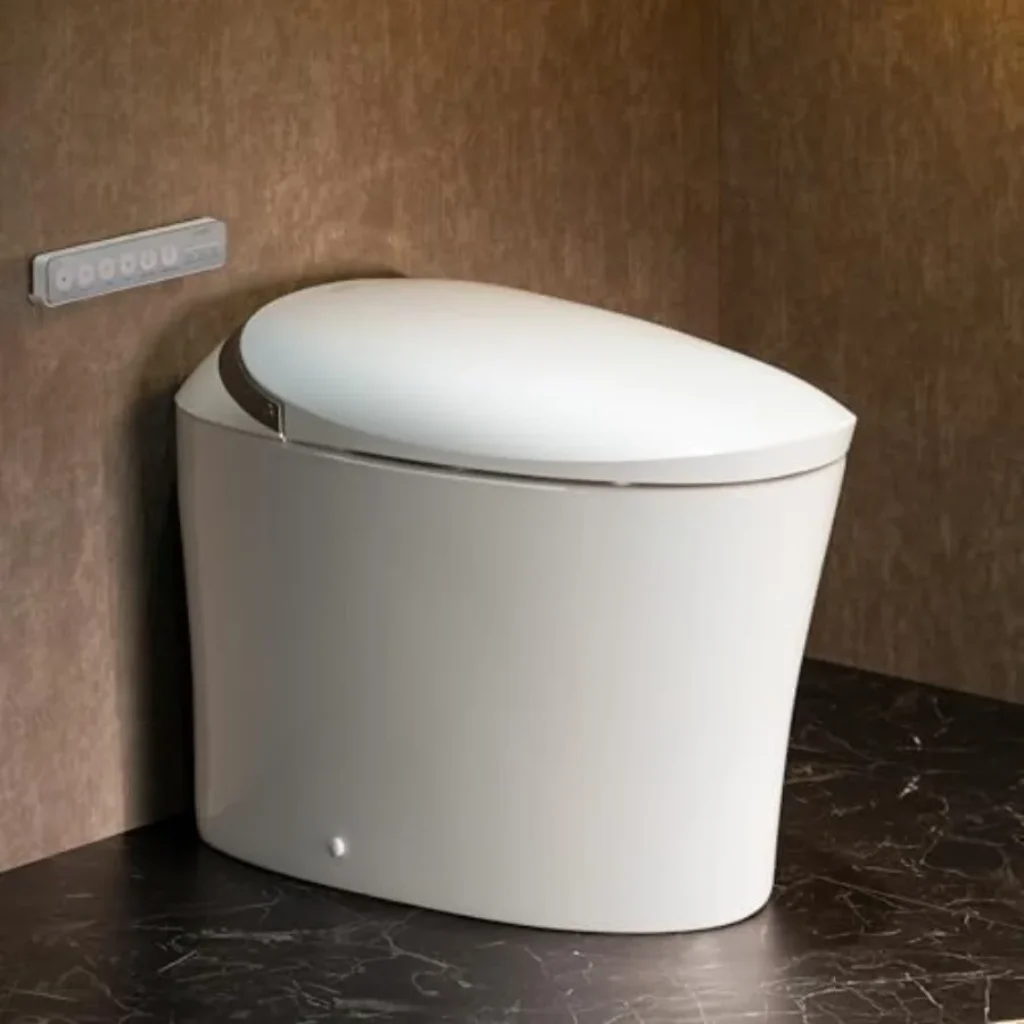 Smart toilet home use, ceramic, black, bidet built-in
