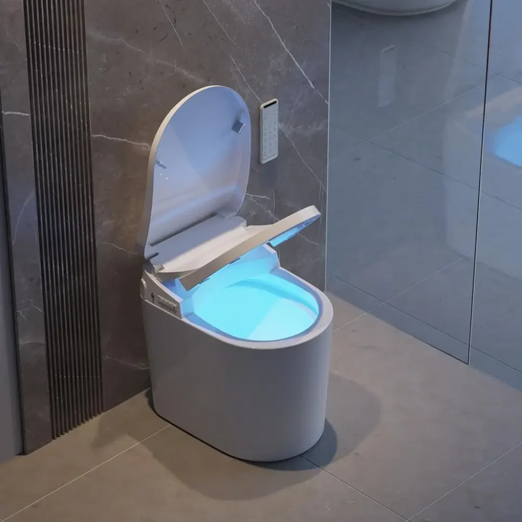 Smart Toilet, One-Piece Elongated Intelligent Bidet Toilet Auto