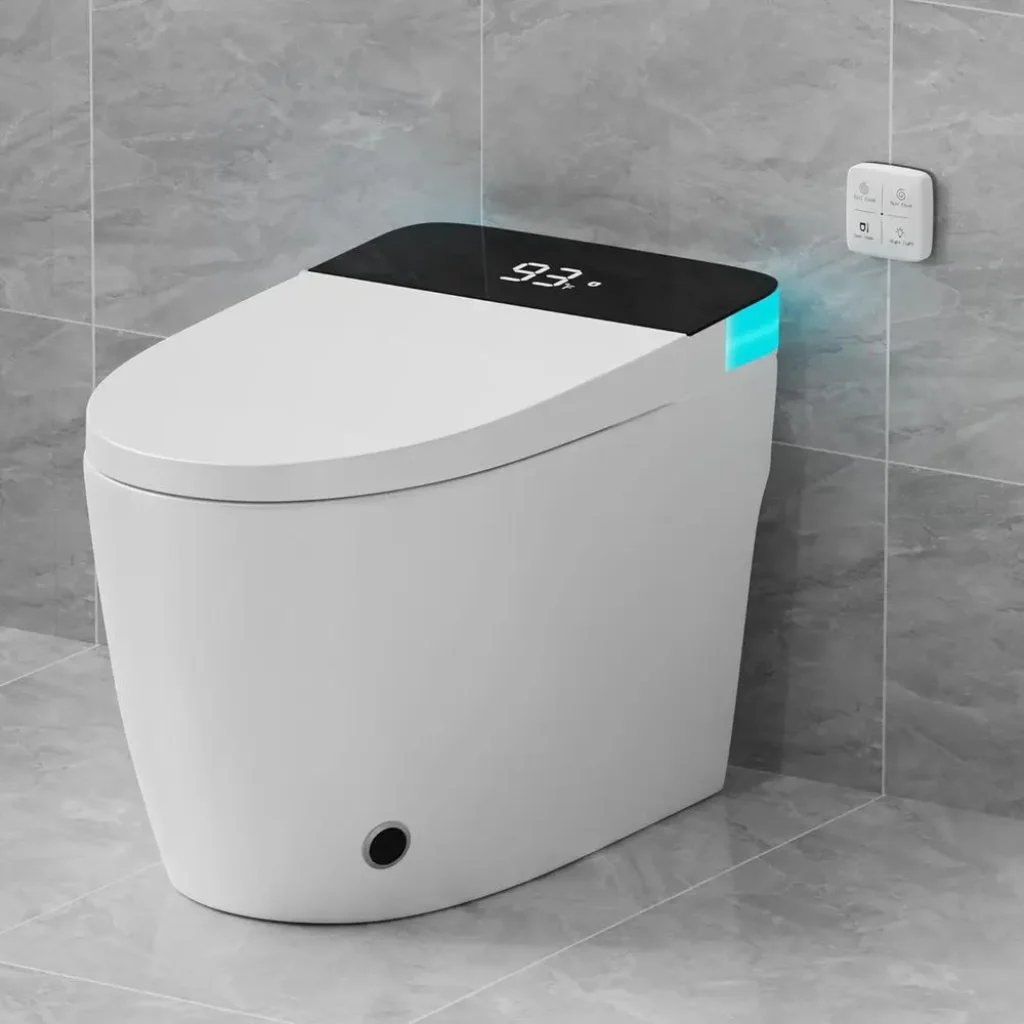 Smart Toilet Elongated Heated Seat, Auto lush, Manual