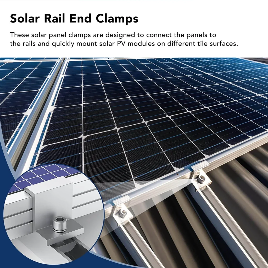 Solar Panel Grounding Clamps Solar Mount Bracket Aluminum