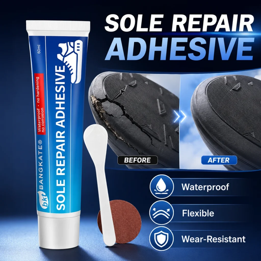 Sole Repair Adhesive 60mL, Waterproof Flexible Shoe Glue