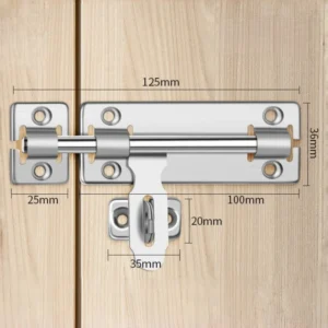 Solid Stainless Steel Sliding Door Bolt Latch Hasp