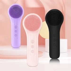 Sonic Silicone Facial Brush Cleaner Vibration Roller Massage