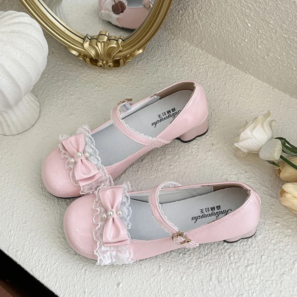Spring Summer Bowknot Sweet Women’s Single Shoes 2026