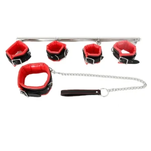 Stainless Steel Adjustable Spreader Bar BDSM Bondage Kit