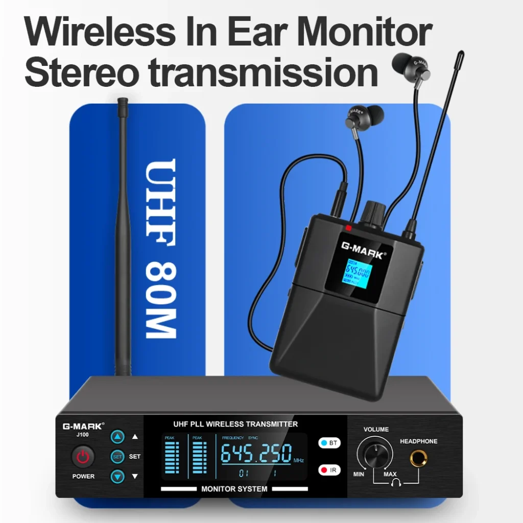 Stereo In-Ear Monitor System G-MARK J100 Wireless Stage