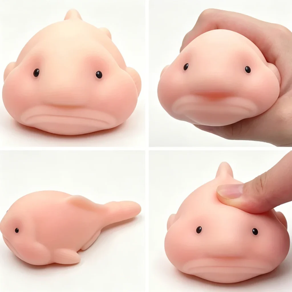 Stress Relief Squishy Soft Blobfish Squeeze Toy, Slow