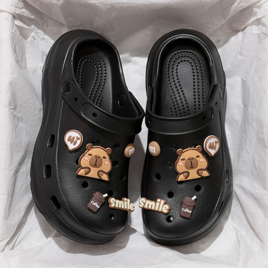 Summer Cartoon EVA Clogs Women Thick Sole Non