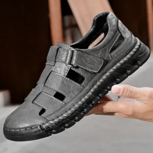 Summer Men Genuine Leather Outdoors Sandals Casual Leather
