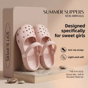 Summer Women’s Cute Ballet Hole Shoes Retro EVA