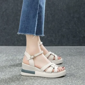Summer NewWomen’s Sandals Casual Retro Hollow Button Sandals