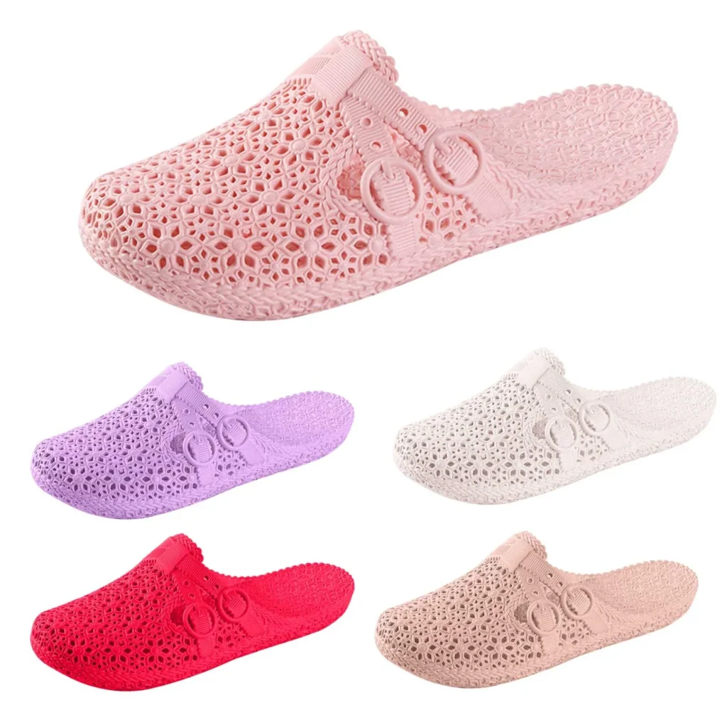 Summer Women Casual Wrapped Toe Hollow Buckle Slides