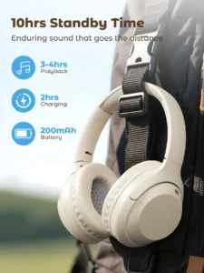Teckwe Wireless Over Ear Headphones Stretchable Headband, Full