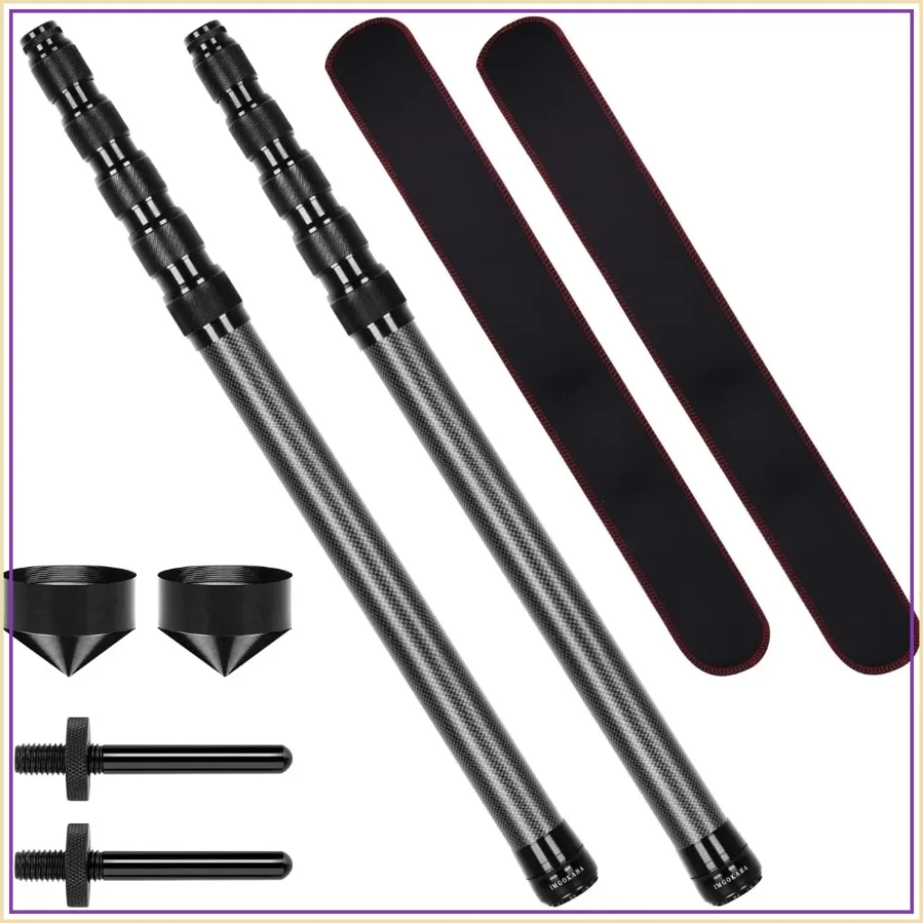 Telescoping Tarp Poles Heavy Duty Adjustable, Carbon Fiber