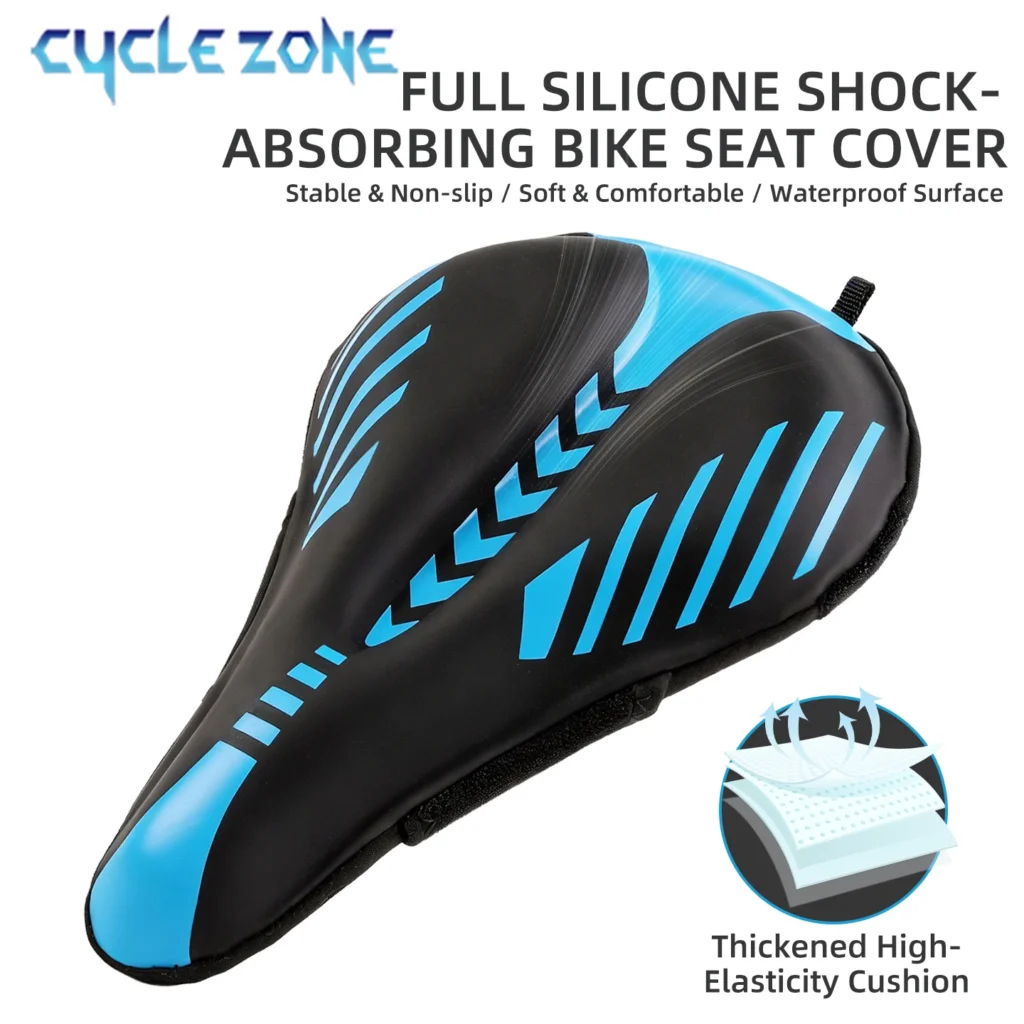 Thickened Silicone Bicycle Saddle Cover Shockproof Bike Cushion